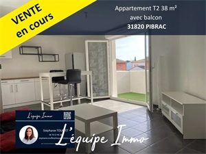 appartement à la vente -   31820  PIBRAC, surface 38 m2 vente appartement - APR714326